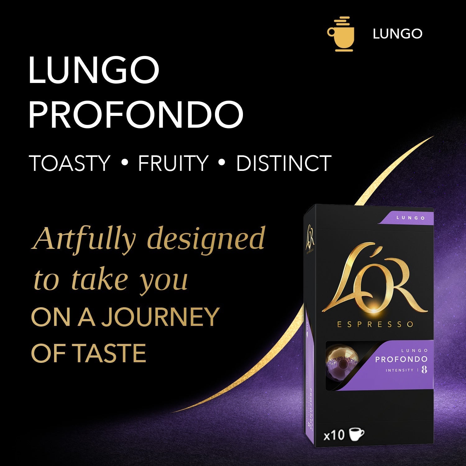 L'OR Profondo Lungo Espresso Capsules - Image 2